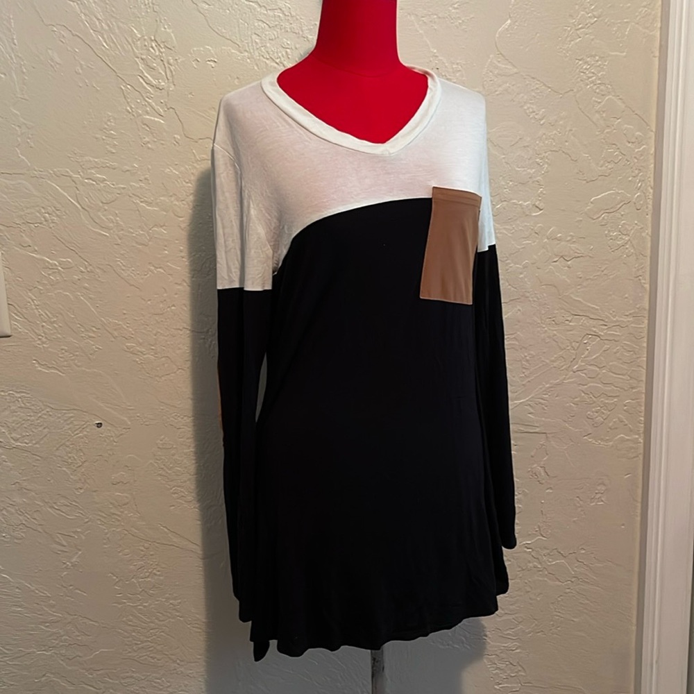 Fall Tunic Style Shirt with Elbow Pads